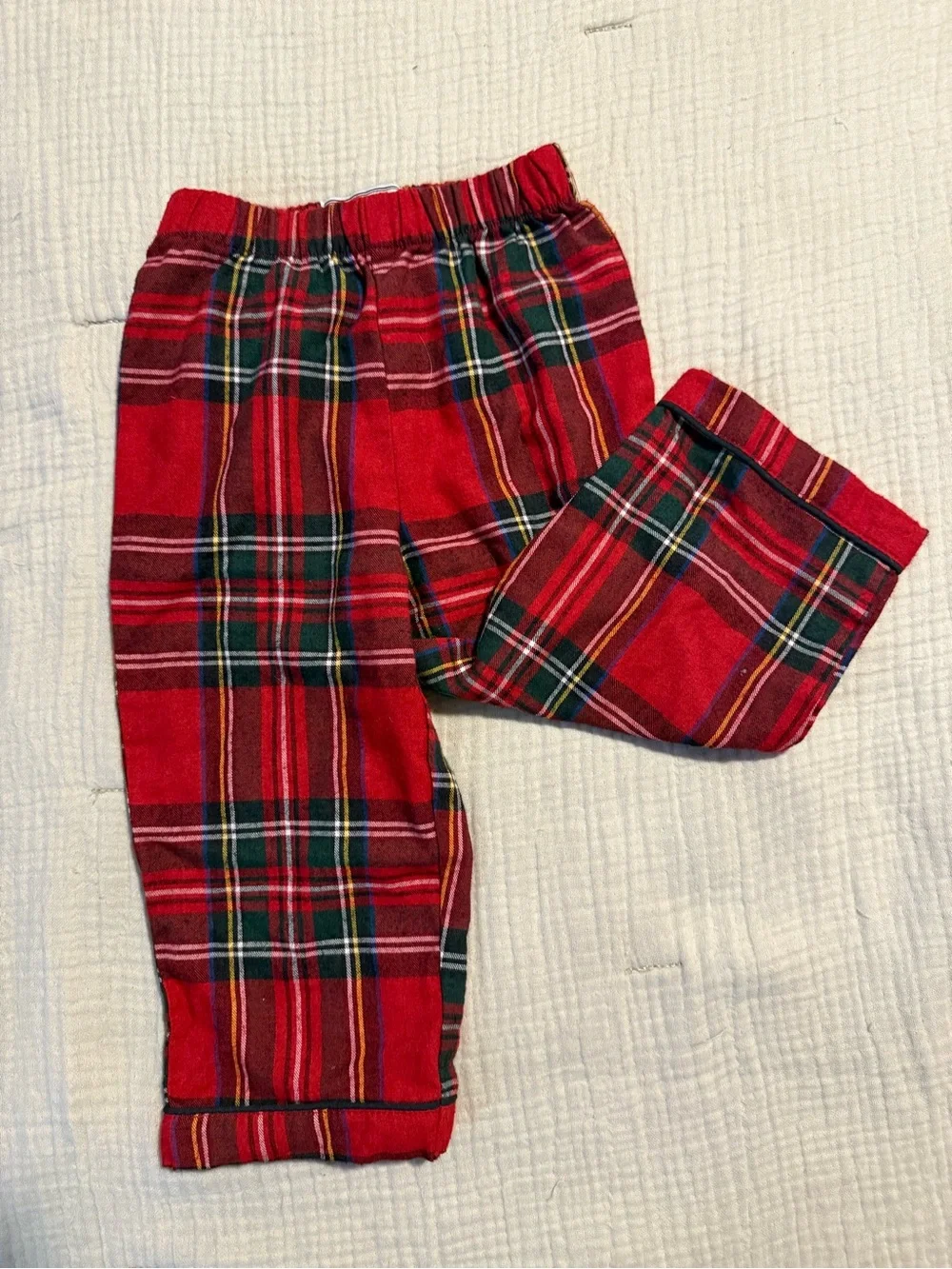 Petite Plume Imperial Tartan Flannel Pajamas. Pants only